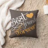 BFF -写真を持つ永久にファッションの親友 クッション (ブランケット)