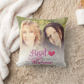 BFF -写真を持つ永久にファッションの親友 クッション (ブランケット)