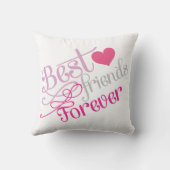 BFF -写真を持つ永久にファッションの親友 クッション (裏面)