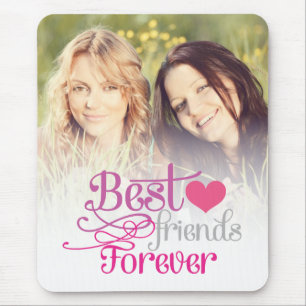BFF -写真を持つ永久にファッションの親友 マウスパッド