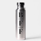 BFF |友最高の人ユニーク4名前をカスタムする ウォーターボトル (左面)