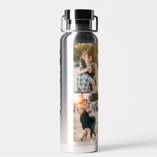 BFF |友最高の人ユニーク4名前をカスタムする ウォーターボトル (背面)