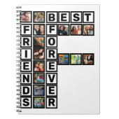 BFF 最高の Friends Forever 15フォトコラージュテンプレート ノートブック (正面)