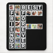 BFF 最高の Friends Forever 15フォトコラージュテンプレート マウスパッド (正面)