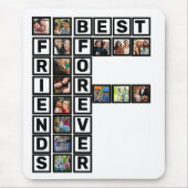 BFF 最高の Friends Forever 15フォトコラージュテンプレート マウスパッド (正面)