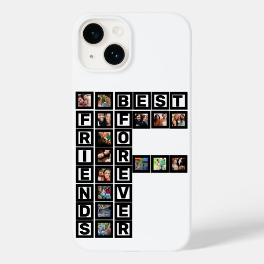 BFF 最高の Friends Forever 15フォトコラージュテンプレート Case-Mate iPhoneケース (裏面)