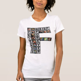 BFF 最高の Friends Forever 15フォトコラージュテンプレート Tシャツ