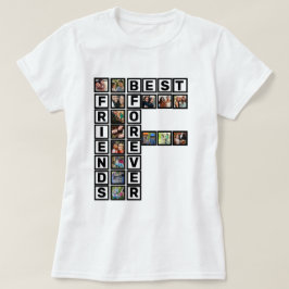 BFF 最高の Friends Forever 15フォトコラージュテンプレート Tシャツ