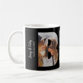 BFF 最高の Friends Forever 3フォトコラージブラック コーヒーマグカップ (左)