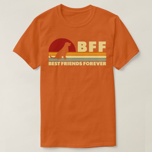 Bff 最高の Friends Forever Dog Tシャツ (デザイン正面)