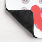 BFF。永遠の親友：愛してるよ アートプリント マウスパッド (コーナー)