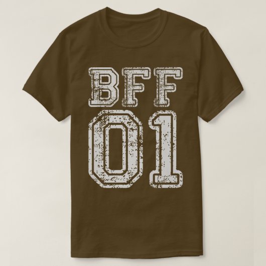 BFF 01フレンド最高のマッチング衣装 Tシャツ (デザイン正面)