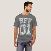 BFF 01 ベストフレンドおそろいコーデ レトロ Tシャツ (正面フル)