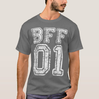 BFF 01 ベストフレンドおそろいコーデ レトロ Tシャツ