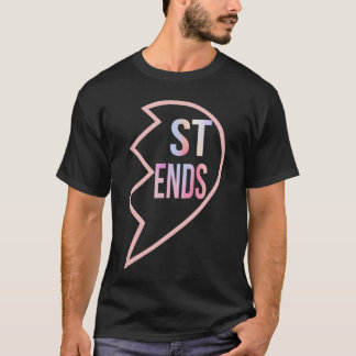 BFF 1 ハート 2 ベストフレンド マッチング 2nd パート ギ Tシャツ