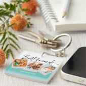 BFF 3写真カスタムBestie Friends最高の Forever キーホルダー (正面右)