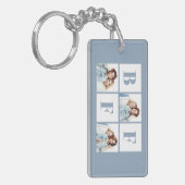 BFF 3 Photo Collage Best Friends Dusty Blue キーホルダー (正面左)