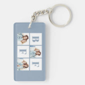 BFF 3 Photo Collage Best Friends Dusty Blue キーホルダー (裏面)