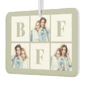 BFF 3 Photo Collage Best Friends Sage Green カーエアーフレッシュナー (左)