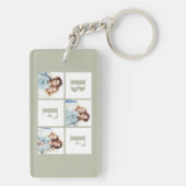 BFF 3 Photo Collage Best Friends Sage Green キーホルダー (裏面)