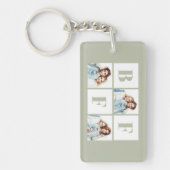 BFF 3 Photo Collage Best Friends Sage Green キーホルダー (正面)