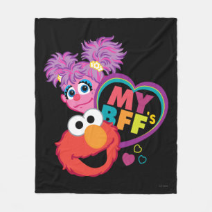 BFF AbbyおよびElmo フリースブランケット