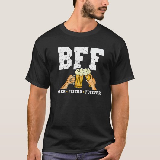 Bff Beer Friend Forever Beer  Craft Beer Tシャツ (正面)