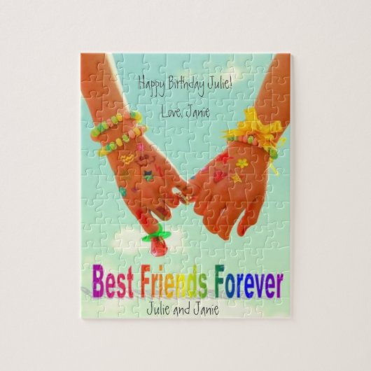 BFF Best Friends Forever Girls Birthday Gift Idea ジグソーパズル (縦)
