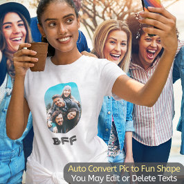 BFF Besties Friends Forever最高の写真クールユニーク Tシャツ