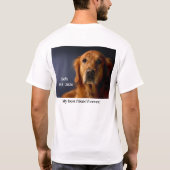 BFF customizable dog memorial Tシャツ (裏面)