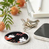 BFF Friend 最高の Forever Anime Twins キーホルダー (側面)