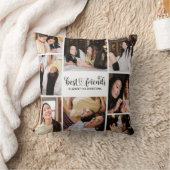 BFF Friends最高のスクリプト写真コラージュ クッション (ブランケット)