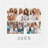 BFF Friends最高の写真クリスマス メタルオーナメント (裏面)