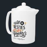 BFF Friends Forever Gift<br><div class="desc">美しいベストフレンド引用文「永遠に別物になる」デザインとスタイリッシュ名前をカスタムする。</div>