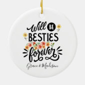 BFF Friends Forever Gift セラミックオーナメント (裏面)