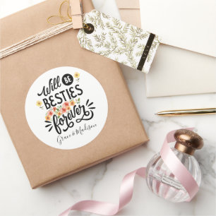 BFF Friends Forever Gift ラウンドシール
