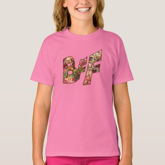 BFF Girls Tシャツ（カスタマイズ可能） Tシャツ (正面)