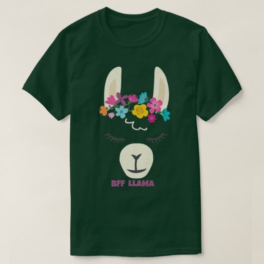 BFF LLAMA Birthday Tシャツ (デザイン正面)