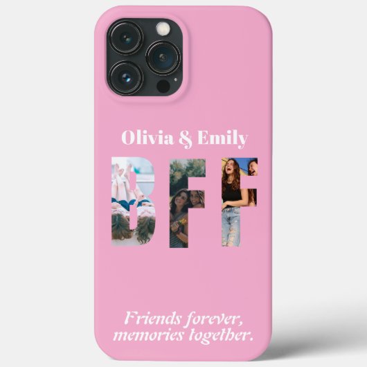 BFF Photo Collage iPhone Case – Gift for Friend Case-Mate iPhoneケース (裏面)