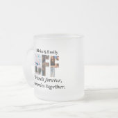 BFF Photo Mug – Personalized Gift for Friends フロストグラスマグカップ (正面左)
