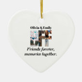BFF Photo Ornament – Personalized Gift セラミックオーナメント (正面)