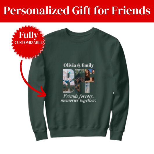BFF Photo Sweatshirt – Personalized Gift スウェットシャツ