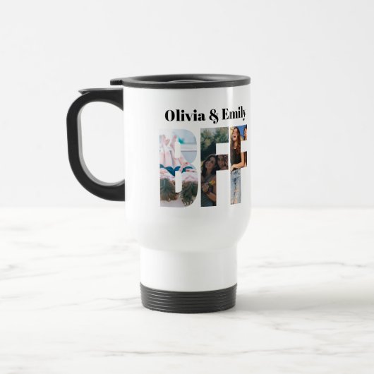 BFF Photo Travel Mug – Personalized Gift トラベルマグ (左)