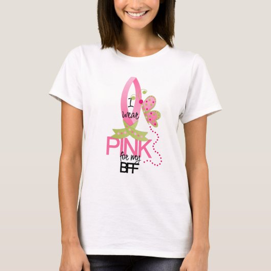 BFF Tシャツ用衣服ピンク Tシャツ (正面)