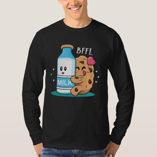 BFFL Best Friend 4 Life Biscuit Hugging Milk Love  Tシャツ (正面)