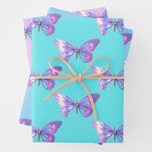 B'flyラッエレガントピング紙フラットシートセット3 ラッピングペーパーシート (インサイチュ)