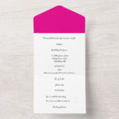 B'fly パーソナライズされた All in One誕生日招待状 オールインワン招待状 (内側)