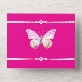 B'fly パーソナライズされた All in One誕生日招待状 オールインワン招待状