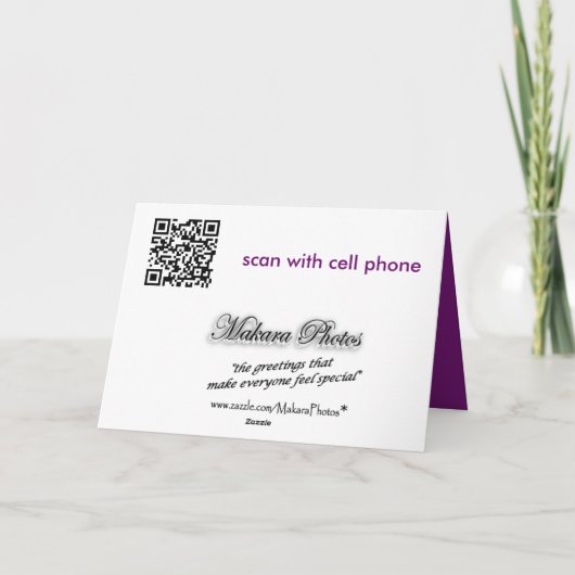 Bfly Medalionカード – 任意カスタマイズの大事な行事 カード (裏面)