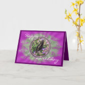 Bfly Medalionカード – 任意カスタマイズの大事な行事 カード (黄色い花)